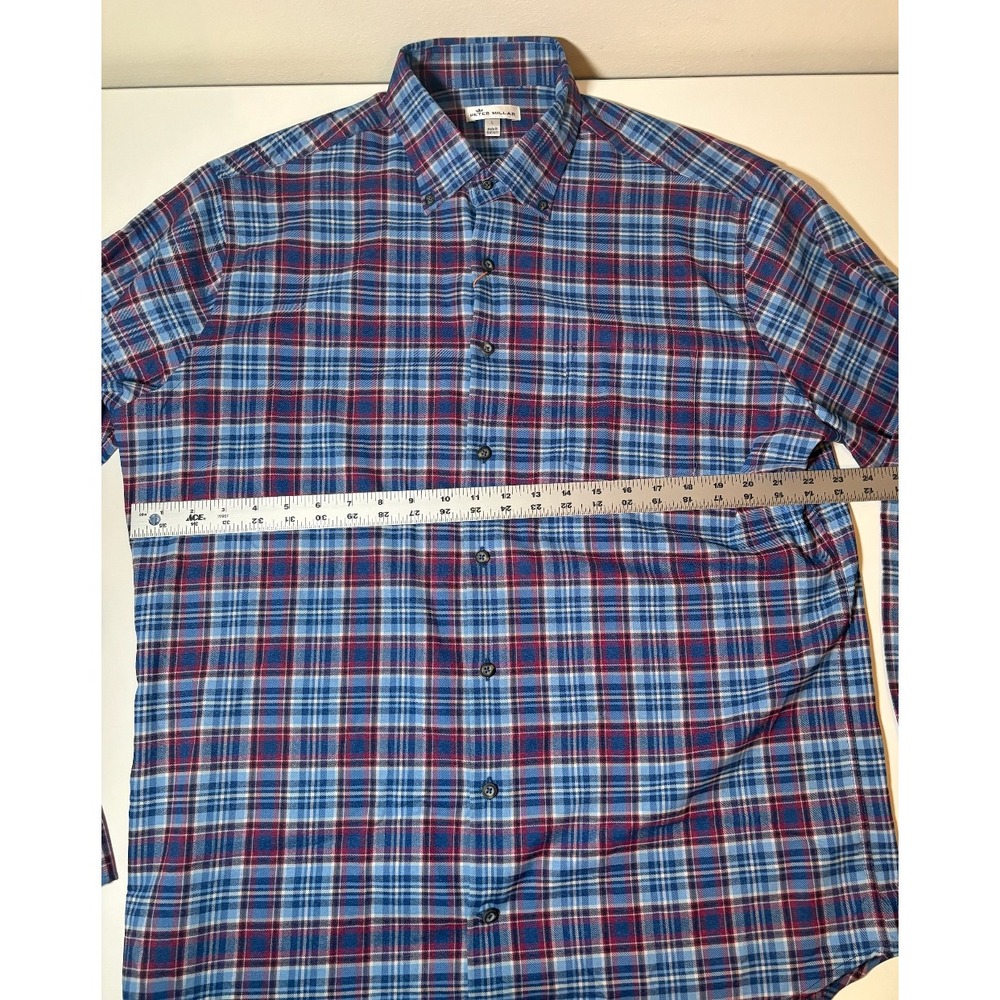 Peter Millar Crown Sport Button Down Plaid Shirt | NWT | Large - Picture 7 of 11
